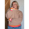 Conversational Moment Striped Trim Sweater (S-3XL)