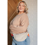 Conversational Moment Striped Trim Sweater (S-3XL)