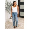 Judy Blue Corrine Mid Rise Control Top Vintage Straight Jeans