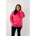 Crosswalk Textured Hoodie in Rose (S-2X)