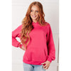 Crosswalk Textured Hoodie in Rose (S-2X)