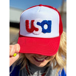 USA Chenille Foam Trucker Cap