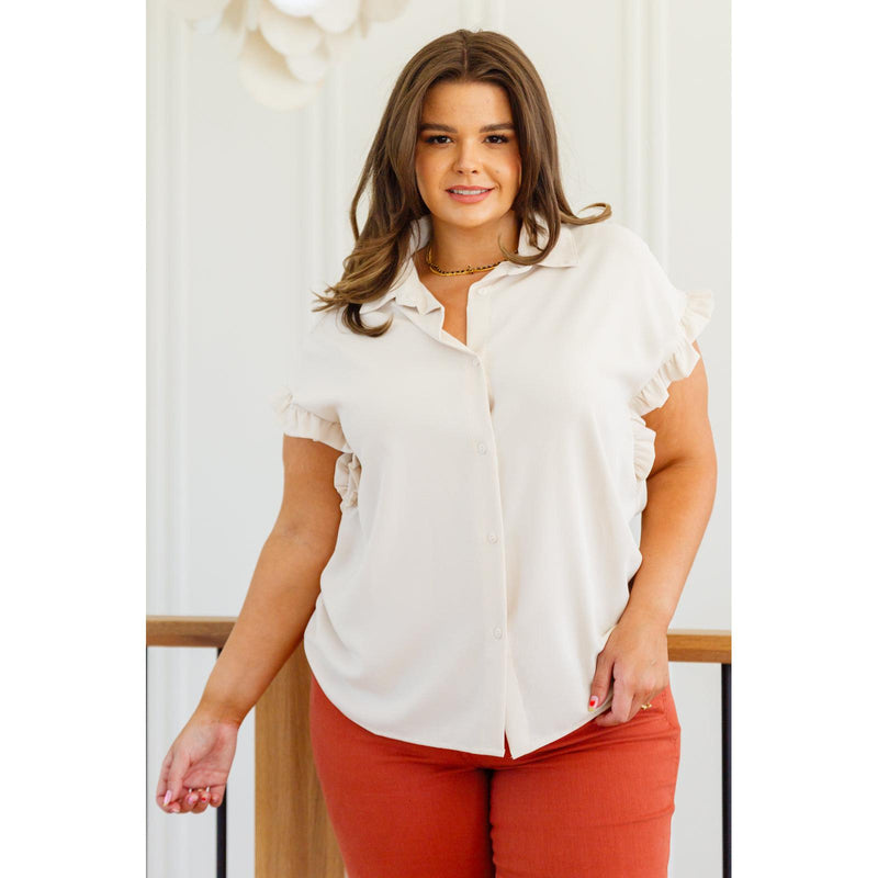 Day Date Ruffle Sleeved Blouse (S-3XL)