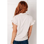 Day Date Ruffle Sleeved Blouse (S-3XL)