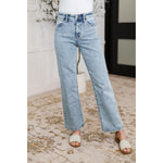 Judy Blue Debbie High Rise Stone Wash Straight Fit Jeans