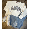 Amen With Grey Leopard Applique Sweatshirt (S-2XL)