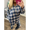 Denim Blue Plaid Shacket