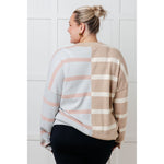 Exceptional Thought Striped Patchwork Sweater (S-2XL)