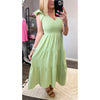 Flutter Sleeve Midi Dress in Sage