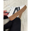 White and Black Platform Sneakers (5-10)