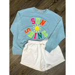 Sunshine Sequin Patch Pullover (S-XL)