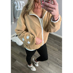 Retro Weekend Fleece Full Zip with Star Sleeves (S-2XL)