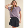 AEMI + CO Mali Short Sleeve Tee in Light Plum