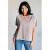 Here for the Vibes Mineral Wash Spliced Tee (S-3XL)