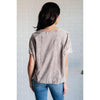 Here for the Vibes Mineral Wash Spliced Tee (S-3XL)