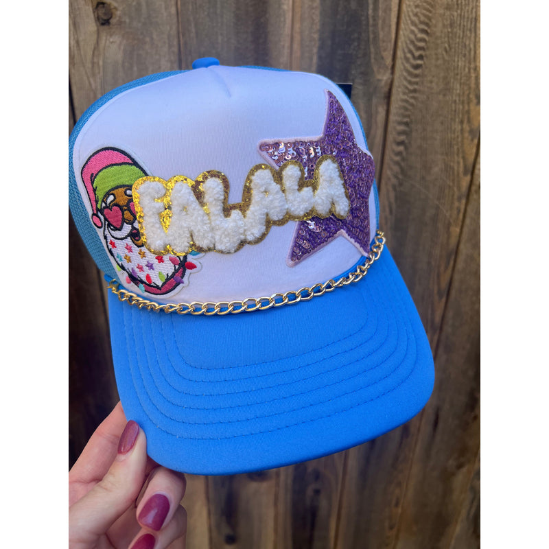 Fa La La Santa Custom Trucker Hat