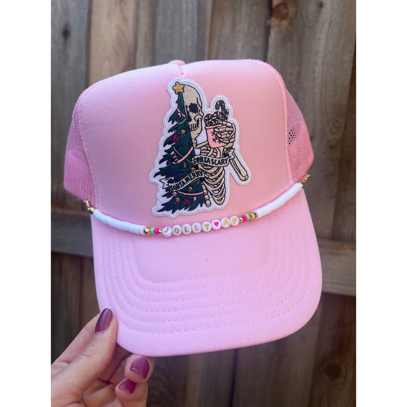 Sorta Scary Sorta Merry Custom Trucker Hat