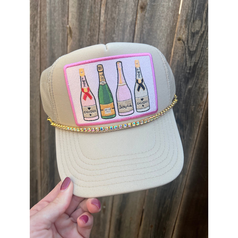 Bubbly Rhinestone Custom Trucker Hat