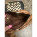 Checkmate Crossbody Purse (Black or Brown)