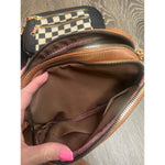 Checkmate Crossbody Purse (Black or Brown)