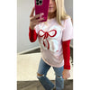 XOXO Bow Graphic Tee (Small to 2XL)