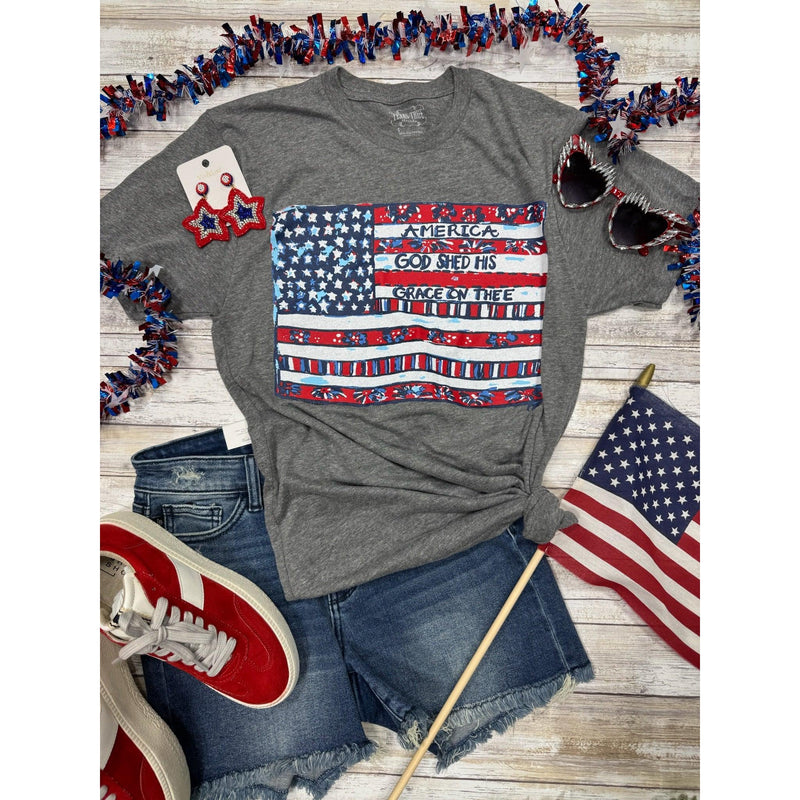 Callie Ann Stelter American Flag Tee (XS-3XL)