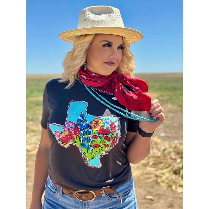 Callie Ann Stelter Bluebonnet Texas Tee (XS-3XL)