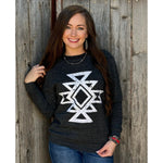 Ringo Aztec White Ink Sweatshirt (XS-2XL)