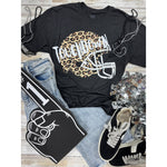 Leopard Helmet with Glitter Touchdown Tee