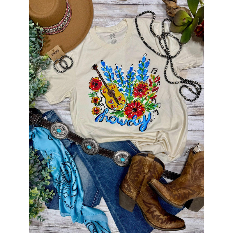 Callie Ann Stelter Bluebonnet Howdy Tee (XS-3XL)