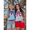 1776 in Metallic Puff with Stars Tee (S-3XL)