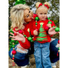 Puff Christmas Tree on Youth Sweatshirt (2T-YXL)