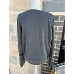 Texas Ribbed Oversized Sweatshirt in BLACK