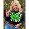 Lucky Repeat Short Sleeve Tee & Sweatshirt (XS-3XL)