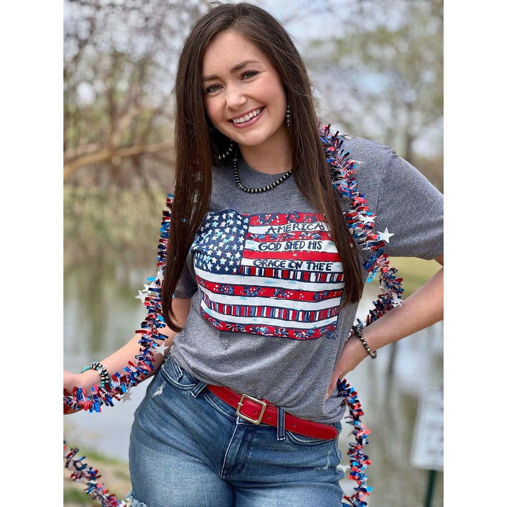 Callie Ann Stelter American Flag Tee (XS-3XL)