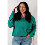 In Stitches Drop Shoulder Sweater (S-3X)