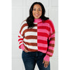 In Your Lane Color Blocked Stripe Sweater (S-XL)