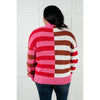 In Your Lane Color Blocked Stripe Sweater (S-XL)