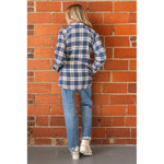 Denim Blue Plaid Shacket