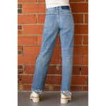 Vervet High Rise Distressed Slim Wide Leg Jeans (25-31)