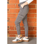 Charcoal Burnout Cargo Joggers