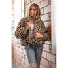 Taupe Checkered Fuzzy Sherpa Jacket