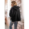 Mono B Black Sherpa Hooded Jacket