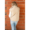 Khaki Sherpa Puffer Vest