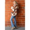 Mocha Color Block Chunky Knit Sweater Cardigan (S-XL)