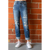 Judy Blue Mid Rise Distressed Boyfriend Jeans (1-15)