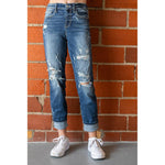 Judy Blue Mid Rise Distressed Boyfriend Jeans (1-15)