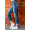 Judy Blue Mid Rise Distressed Boyfriend Jeans (1-15)