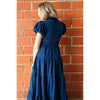 Entro Navy Midi Dress