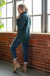 Hunter Green Plaid Oversized Flannel